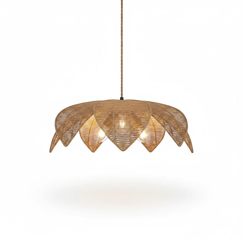 Rattan petal pendant